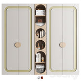 Trueliving 5 Door Walk-in Kids White wardrobes Laminated Finish & PU Finish 8Ft *2Ft *9Ft -2438.4MM X 609MM X 2743.2MM)